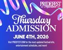Picture of 2026 | Thursday, June 4th | Single Day Admission